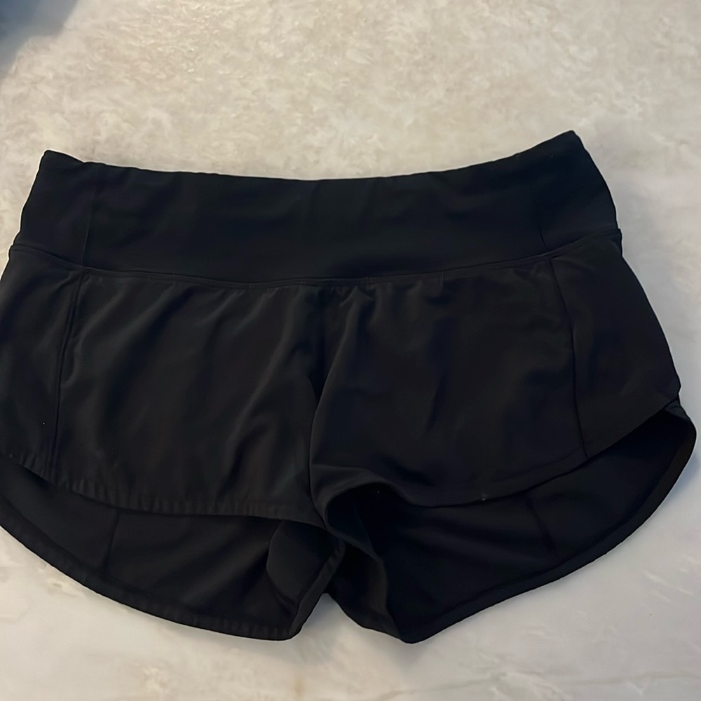Women's Black Athletic Running Shorts